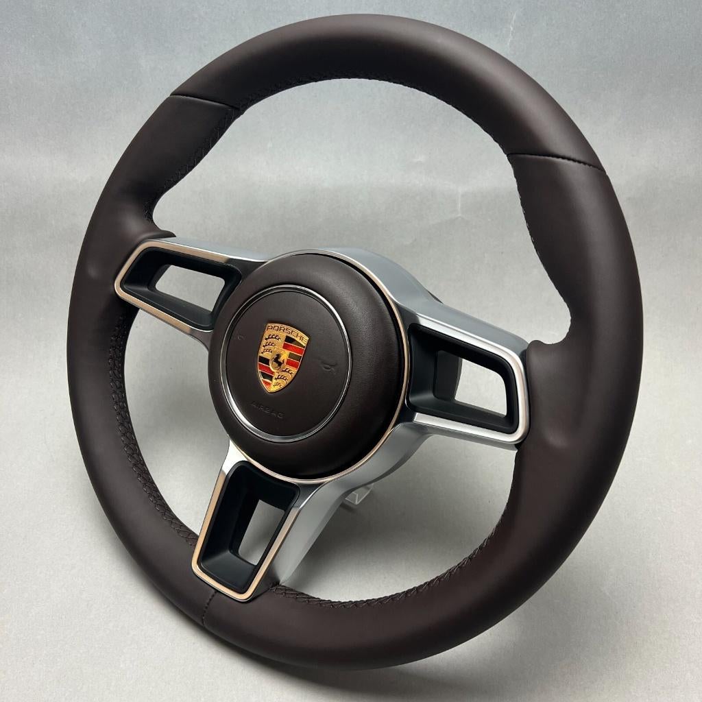 Porsche bruin leer stuur espresso upgrade, Auto diversen, Tuning en Styling, Ophalen of Verzenden