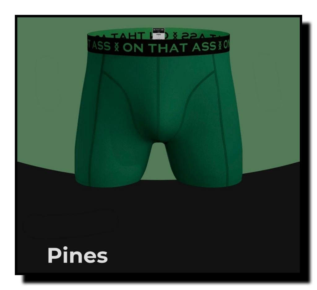 ON THAT ASS boxers maat M boxershort man nieuw Pines borg, Verzenden, Groen, On that ass, Boxer
