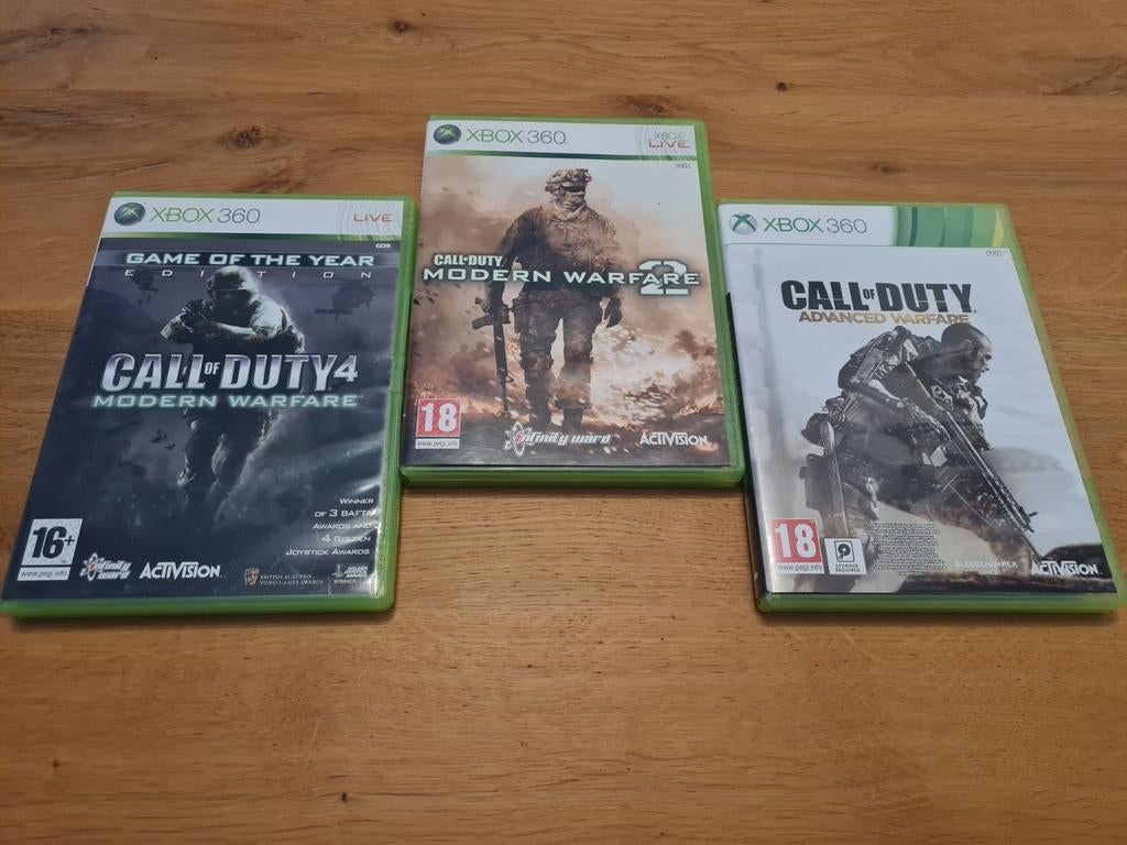 XBOX 360 Call of Duty games, Spelcomputers en Games, Ophalen, Online, Gebruikt, Vanaf 18 jaar