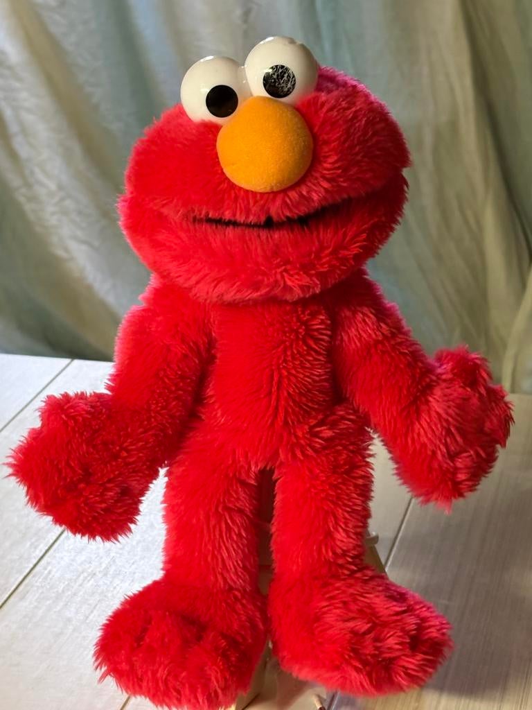 Te koop handpop van Elmo van het merk Sesamstraat, Ophalen, Zo goed als nieuw