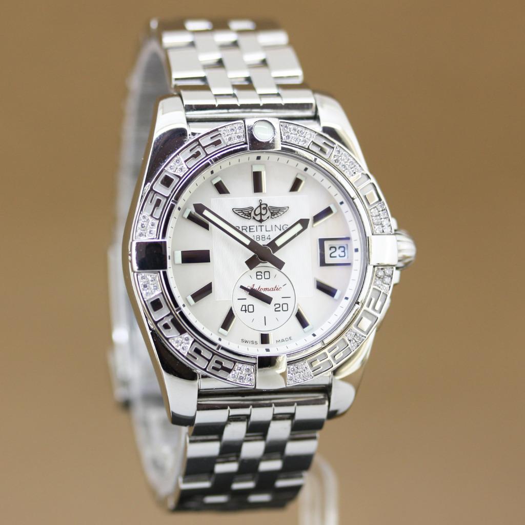 Breitling Galactic 36 Diamant A37330, Sieraden, Tassen en Uiterlijk, Horloges | Dames, Overige merken, Staal, Gebruikt, Staal
