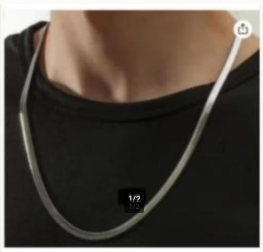 ketting., Sieraden, Tassen en Uiterlijk, Ophalen of Verzenden, Nieuw, Zilver, Overige materialen