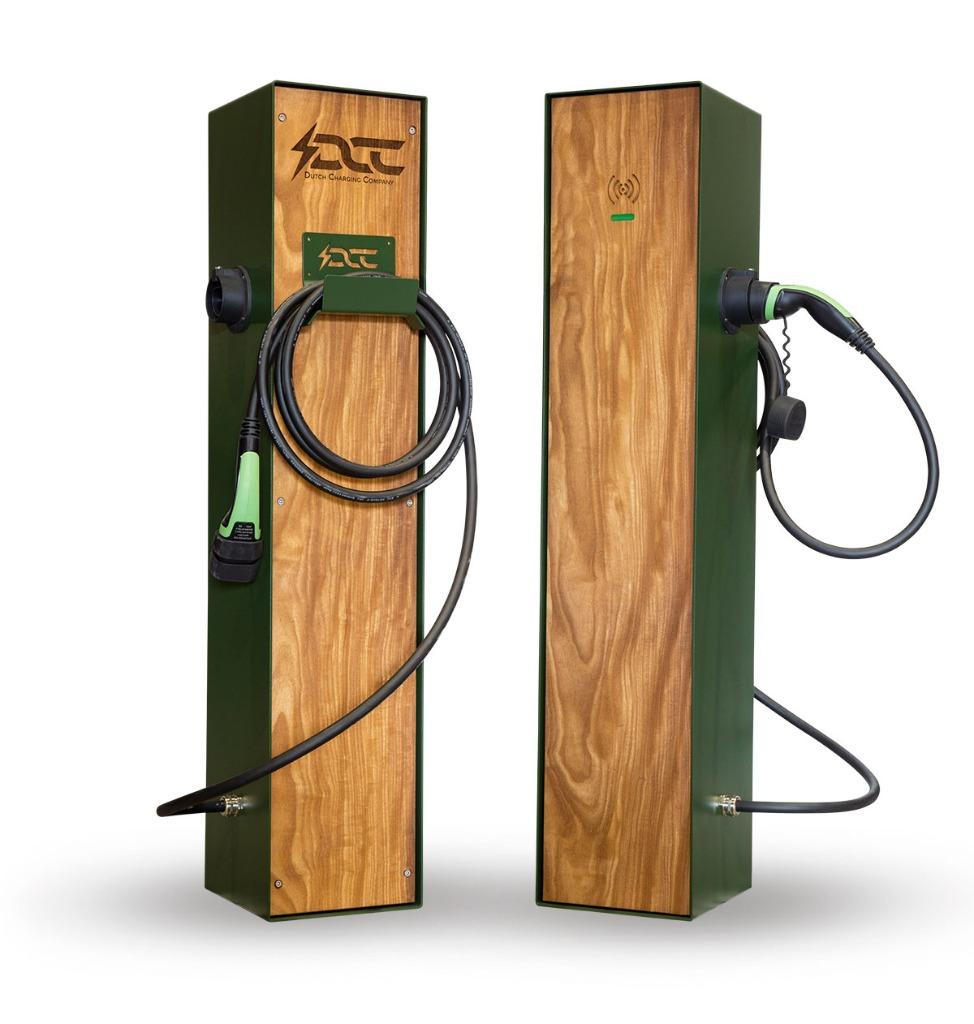 Design Laadpaal van hout en staal met App functie (DCC), Ophalen of Verzenden, Nieuw, Laadpaal