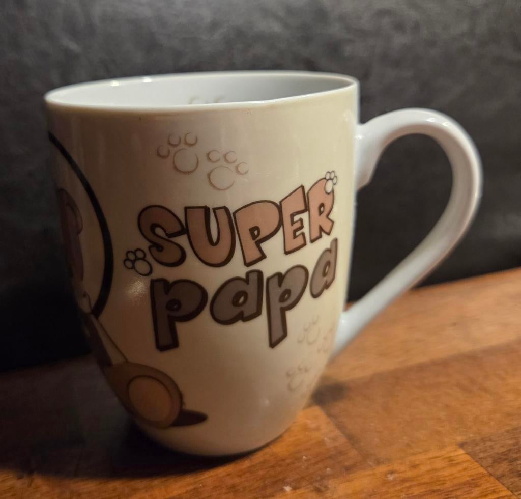 Mok - Liefste Papa van de Wereld - Kwikki, Ophalen of Verzenden, Nieuw, Overige stijlen, Kop(pen) en/of Schotel(s)