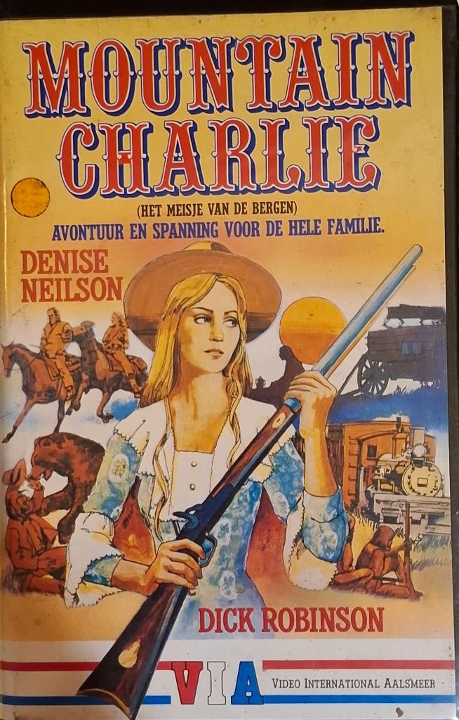 Mountain Charlie - VHS - VIA Video #048, Alle leeftijden, Ophalen of Verzenden, Zo goed als nieuw, Actie en Avontuur