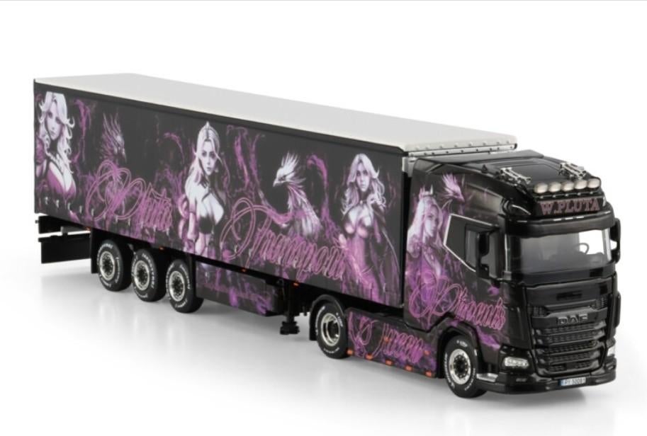 WSI DAF XG+ TRAILER - PLUTA, Hobby en Vrije tijd, Modelauto's | 1:50, Wsi, ., Nieuw, Ophalen of Verzenden