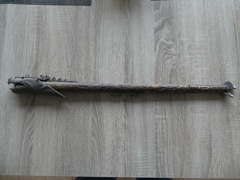Indonesische blaaspijp, Antiek en Kunst, Ophalen of Verzenden