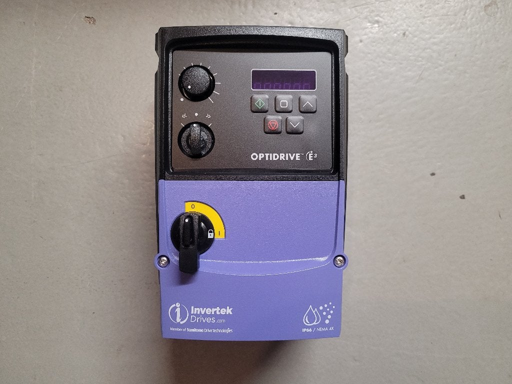 Invertek Optidrive E3 Frequentieregelaar, 1-fase out 0,75kW, Invertek Drives, Nieuw, Ophalen of Verzenden, Offa's Dyke Business Park, Welshpool, Powys, SY21 8JF, UK