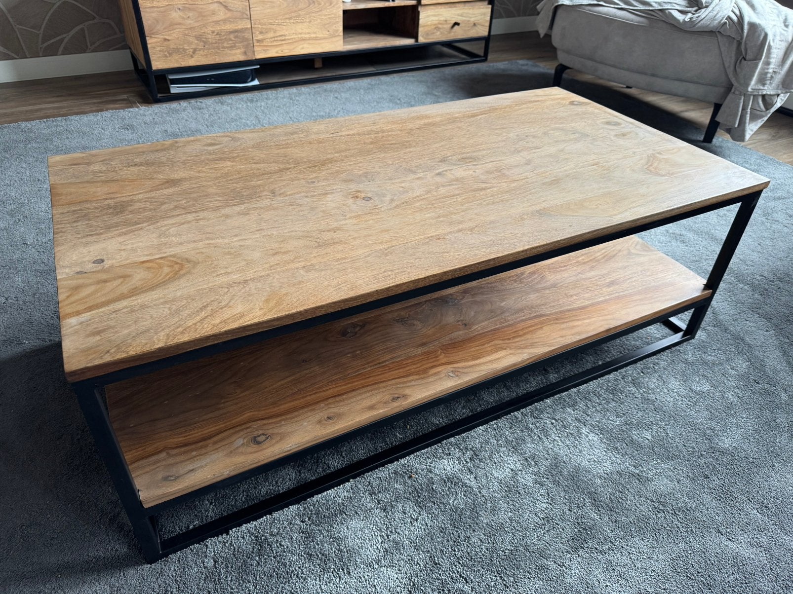 Salontafel Feelings, Huis en Inrichting, 100 tot 150 cm, 50 tot 100 cm, Zo goed als nieuw, Industrieel