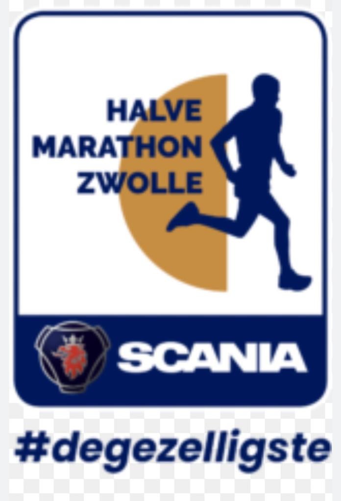 Ticket halve marathon Zwolle te koop, Ophalen of Verzenden, Zo goed als nieuw, Landkaarten
