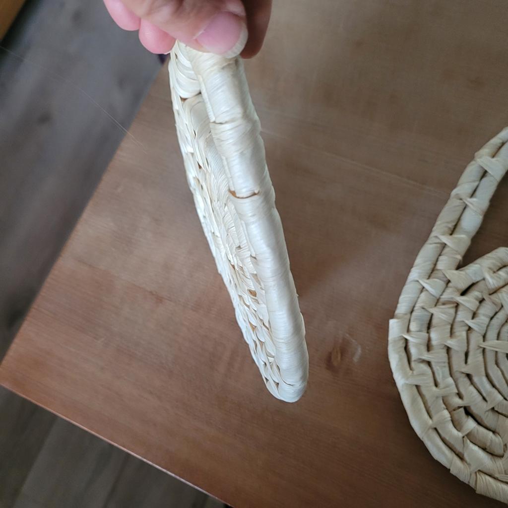Retro stijl pannenonderzetters zgan, Ophalen of Verzenden, Zo goed als nieuw, Beige