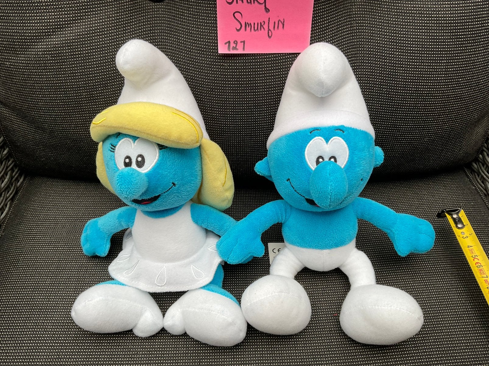 2 nieuwe zgan Smurfin en Smurf knuffels 25 cm Peyo, Ophalen, Nieuw, Smurfin, Poppetje, Figuurtje of Knuffel