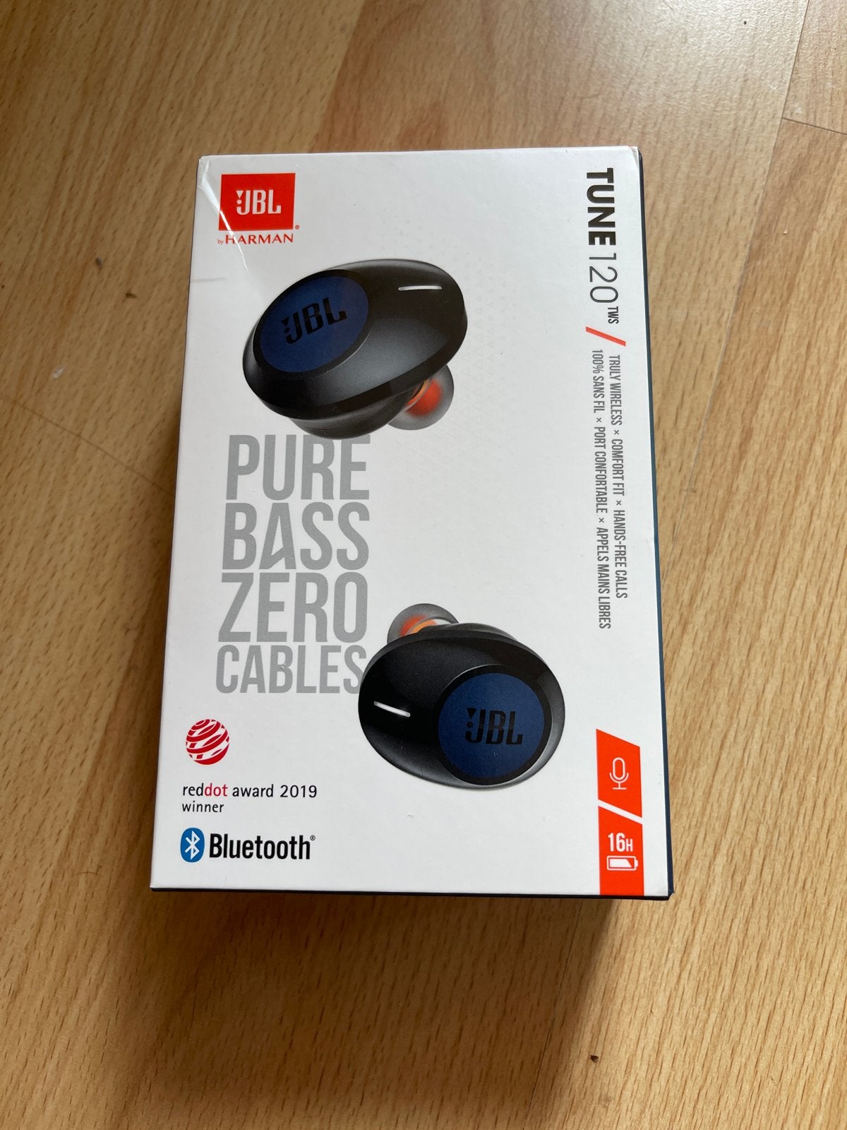 JBL Tune 120TWS Draadloze In-ear Koptelefoon - Zwart/Blauw, In-ear, JBL, Bluetooth, Ophalen of Verzenden