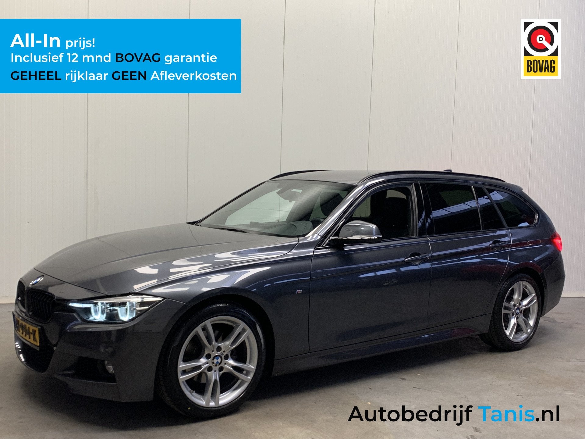 BMW 3 Serie Touring 318i M Sport Black Edition NAVI.Pro-LEDE, Auto's, Gebruikt, 1465 kg, 3 cilinders, 3-Serie
