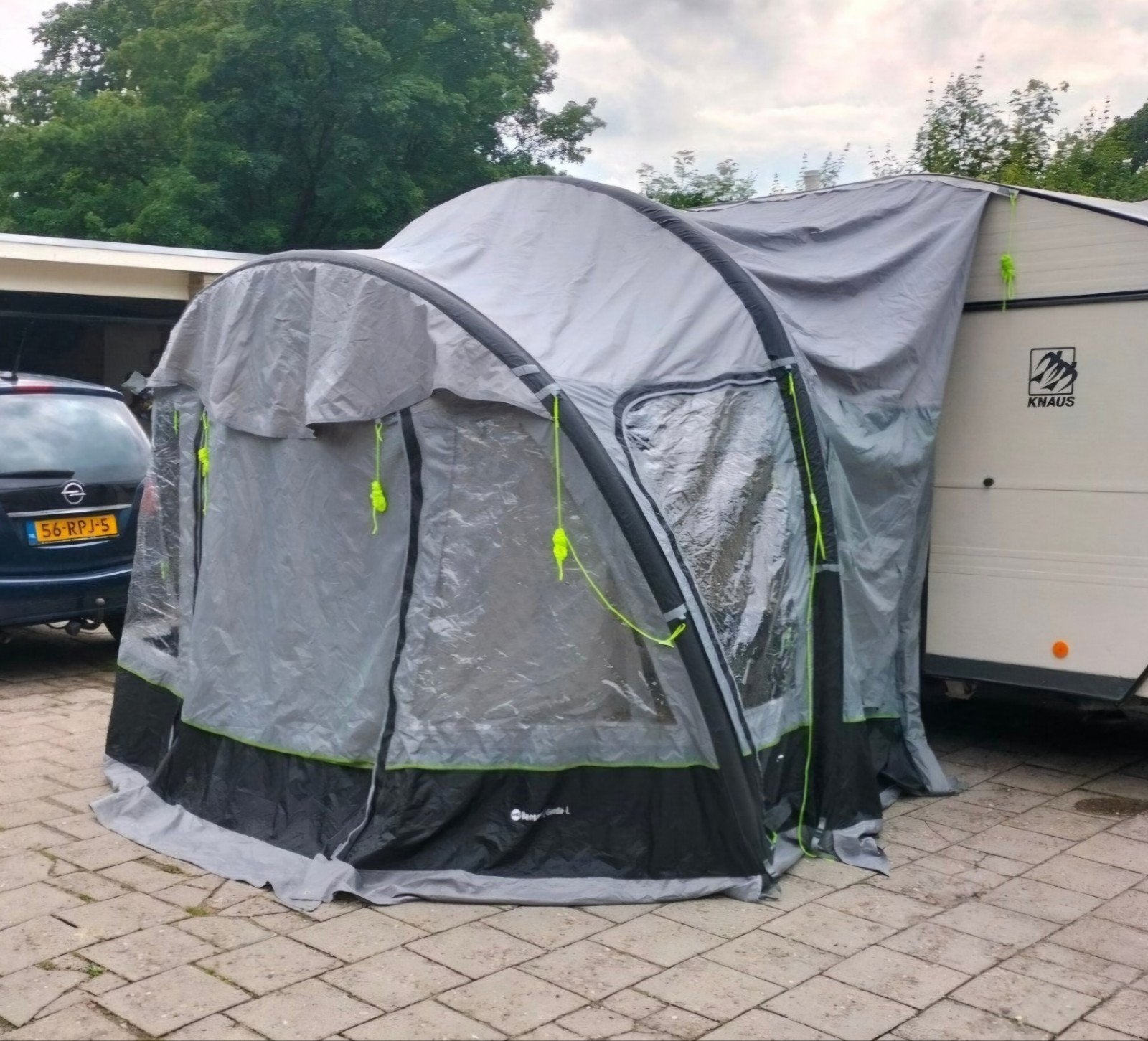 Berger Garda L Air voortent, lichtgewicht op reis!, Ophalen, Gebruikt