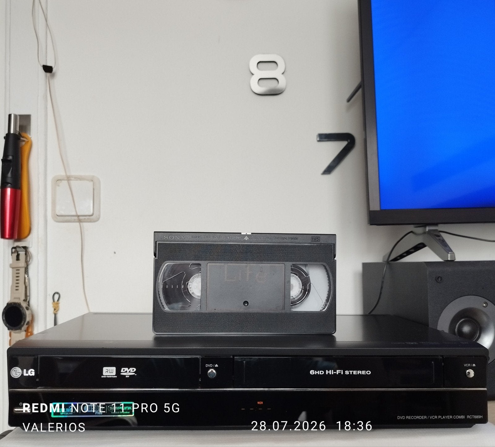 LG . DVD Video Recorder / VCR player RCT689 H., Ophalen of Verzenden, Nieuw, VHS-speler of -recorder