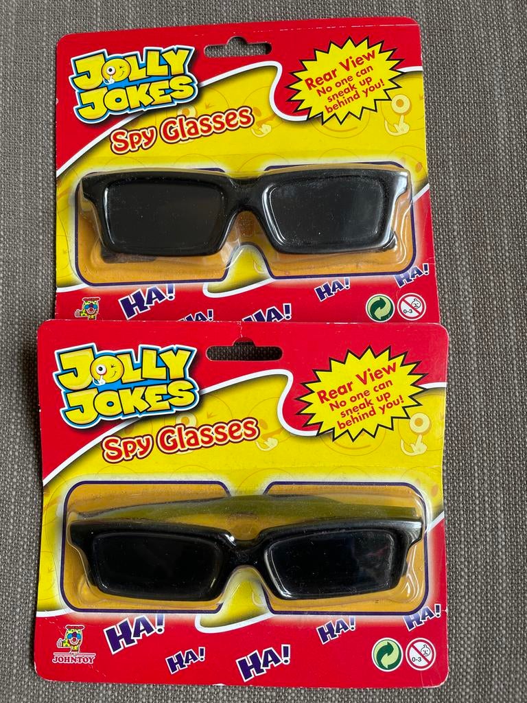 Jolly Jokes Spionagebril - Achteruitkijkbril (2 stuks), Ophalen of Verzenden, Nieuw, Jongen of Meisje
