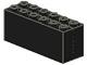 Lego Black Brick,Modified 2 x 6 x 2 Weight - Bottom Openings, Ophalen of Verzenden, Gebruikt, Losse stenen, Lego
