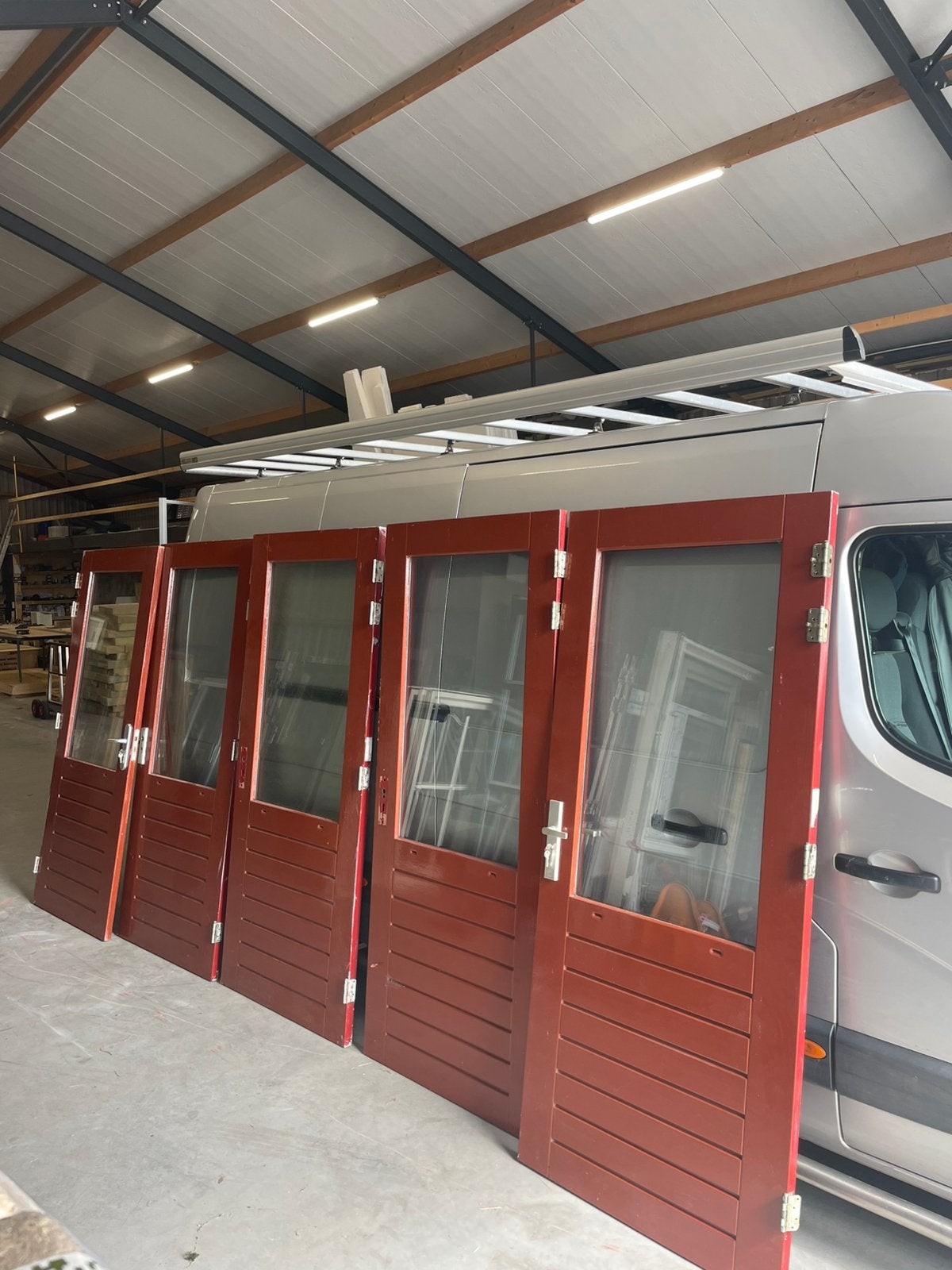 Hardhouten buitendeuren 93*2115, Ophalen, 1 tot 2 meter, Minder dan 3 meter, Nieuw