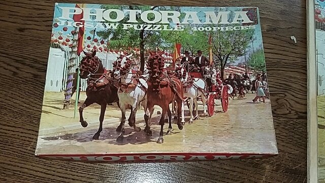 legpuzzel puzzel paarden 400 stukjes compleet, Ophalen of Verzenden, Minder dan 500 stukjes, Zo goed als nieuw, Legpuzzel