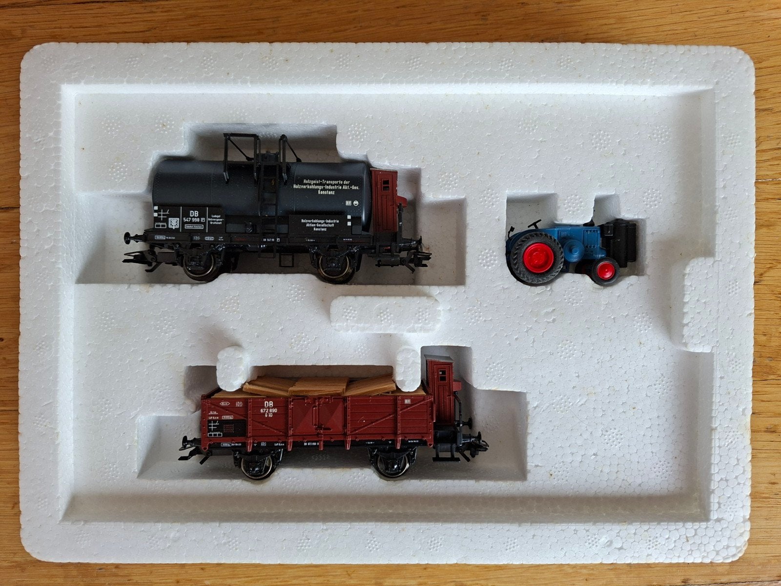 Märklin 46823 H0 houtvergasser Lanz Bulldog tractor trein, Wisselstroom, Wagon, Ophalen of Verzenden, Zo goed als nieuw