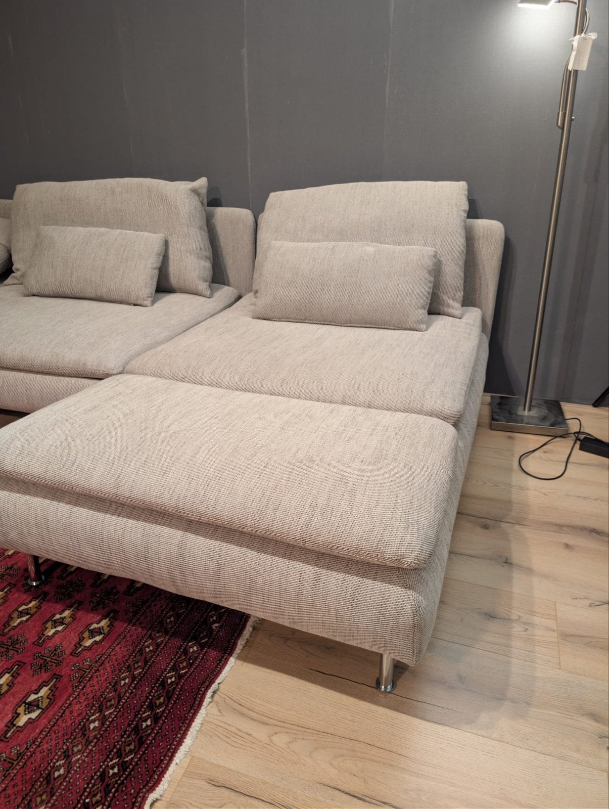 IKEA Söderhamn Chaise Longue – Kleur: Viarp Beige/Bruin, Eenpersoons, Ophalen of Verzenden, Zo goed als nieuw, Minder dan 150 cm