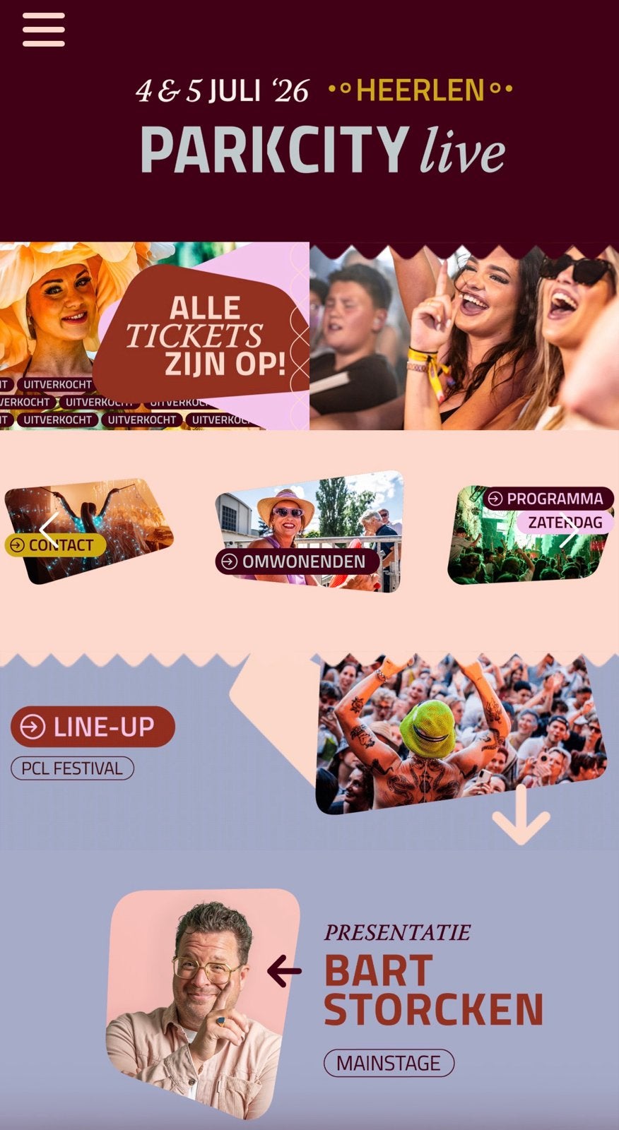 Parkcity live weekend ticket 4-5 juli, Eén persoon, Meerdaags