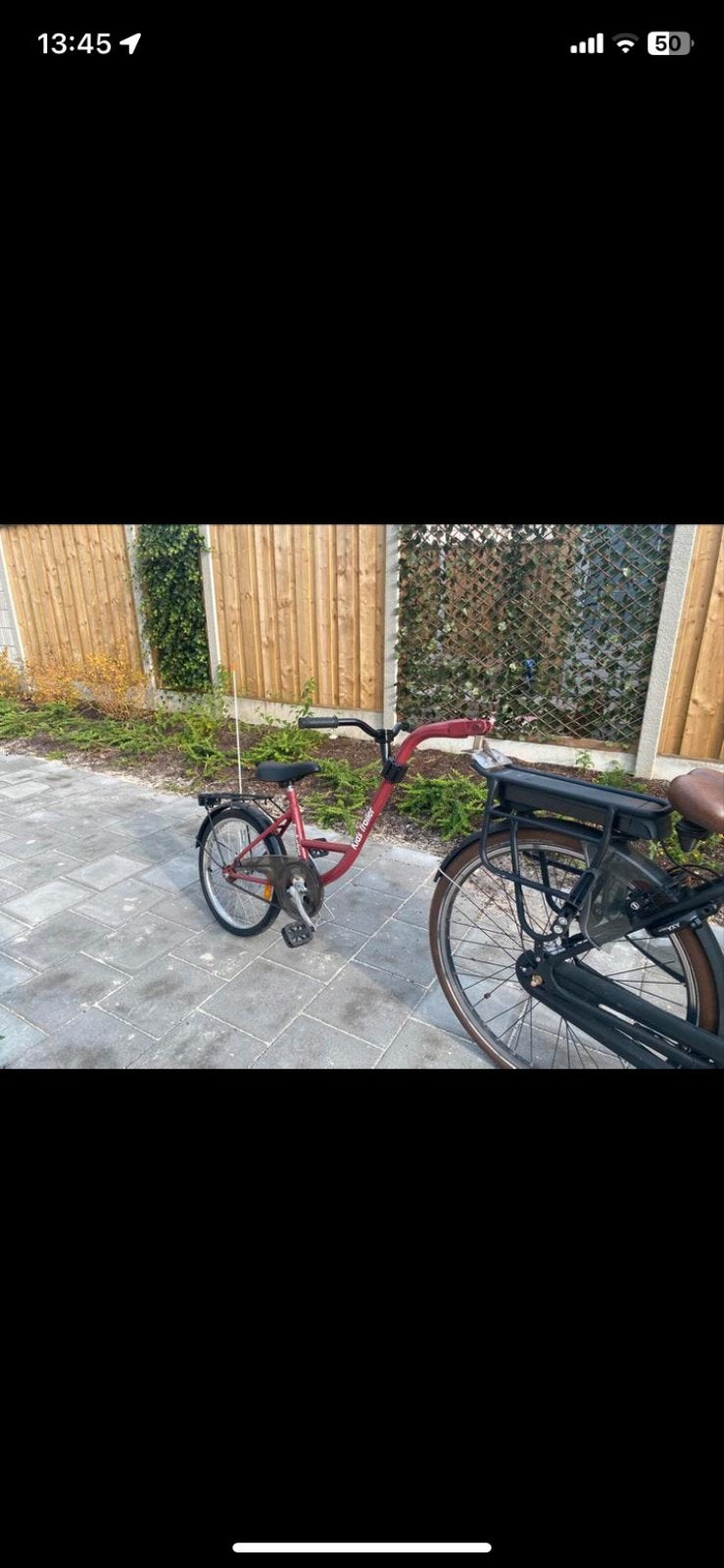 Kids Trailer Aanhangfiets - Rood, Ophalen, Gebruikt, Aanhangfiets, Minder dan 20 kg