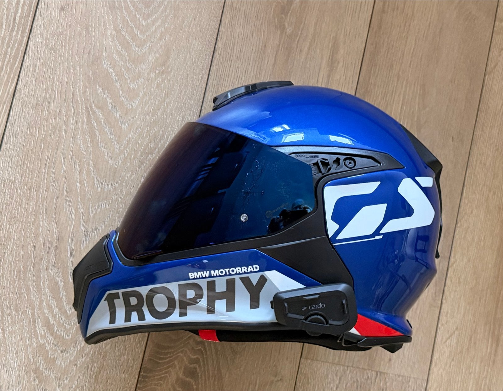 BMW Motorrad Trophy helm met Cardo talk en extra vizier, Overige merken, XL, Ophalen of Verzenden, Tweedehands