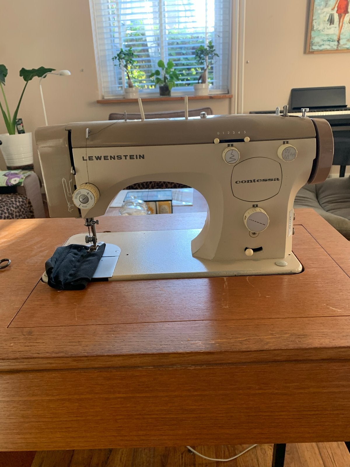 Lewenstein Contessa Naaimachine met Meubel, Ophalen, Gebruikt, Naaimachine, Lewenstein
