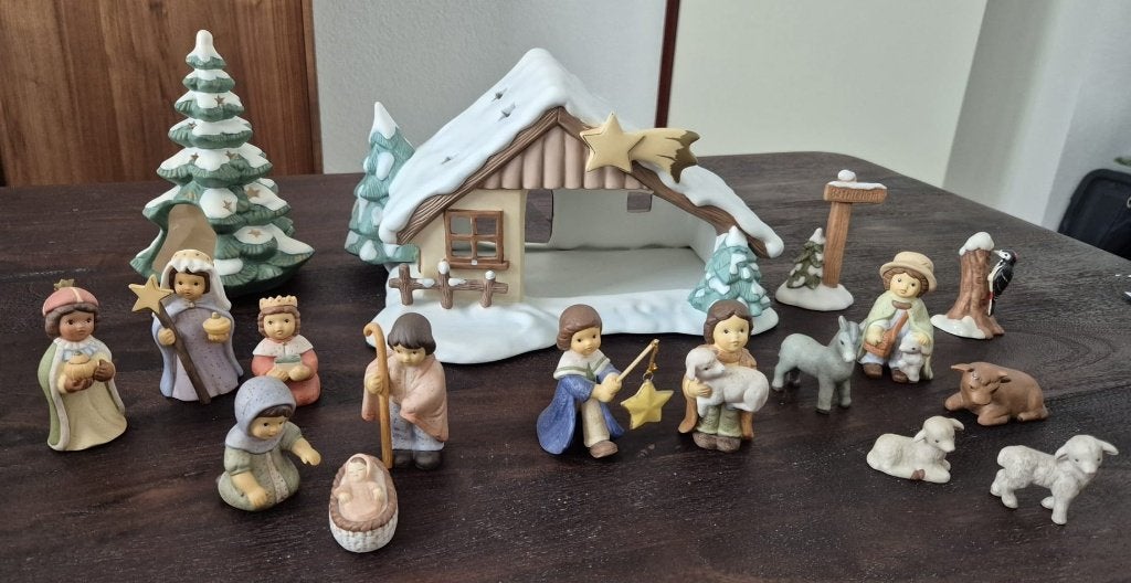 Goebel Nina Marco kerststal met figuren en dieren, Ophalen of Verzenden, Overige typen
