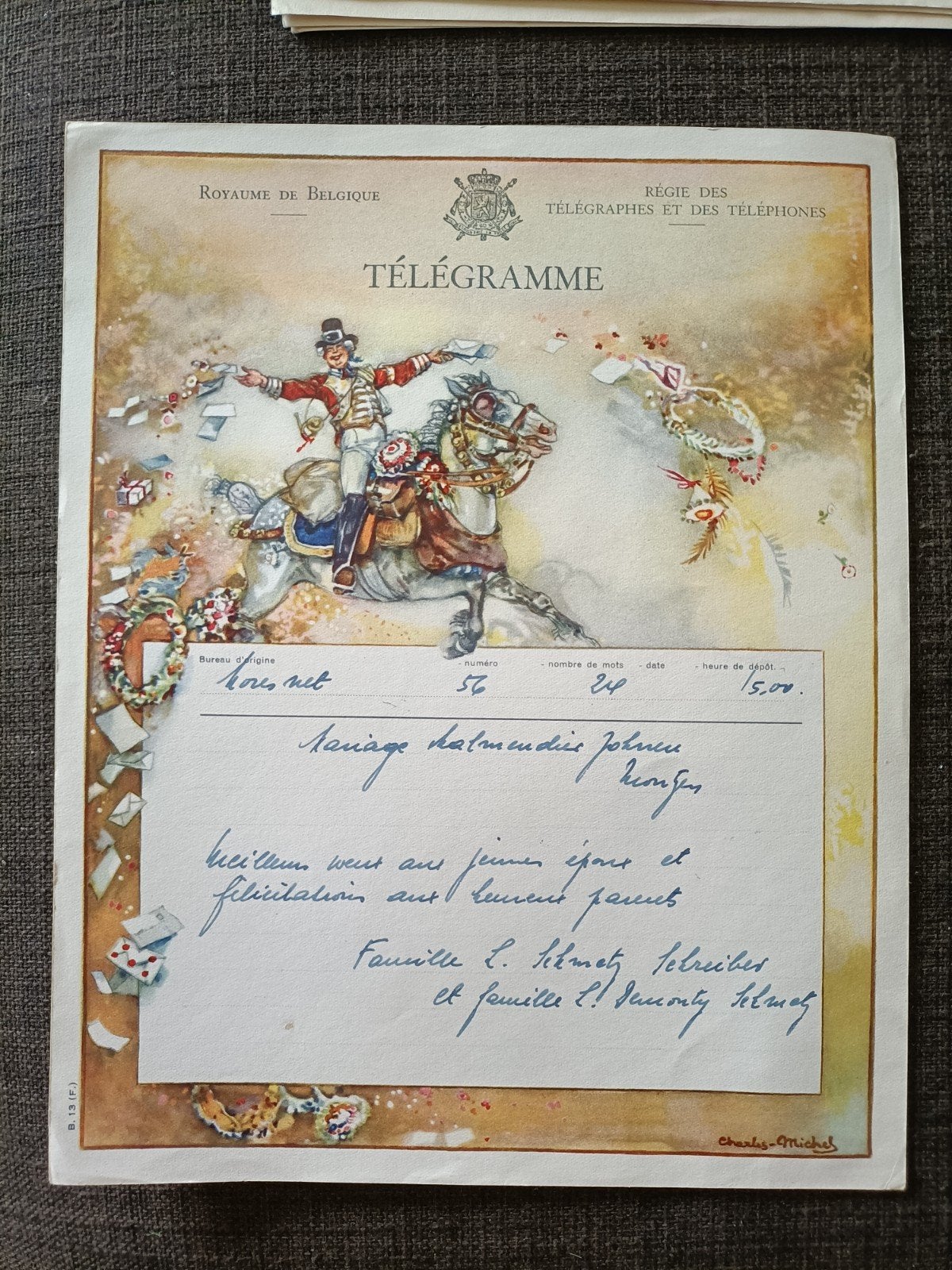 Telegrammen Royaume Belgique, Ophalen of Verzenden
