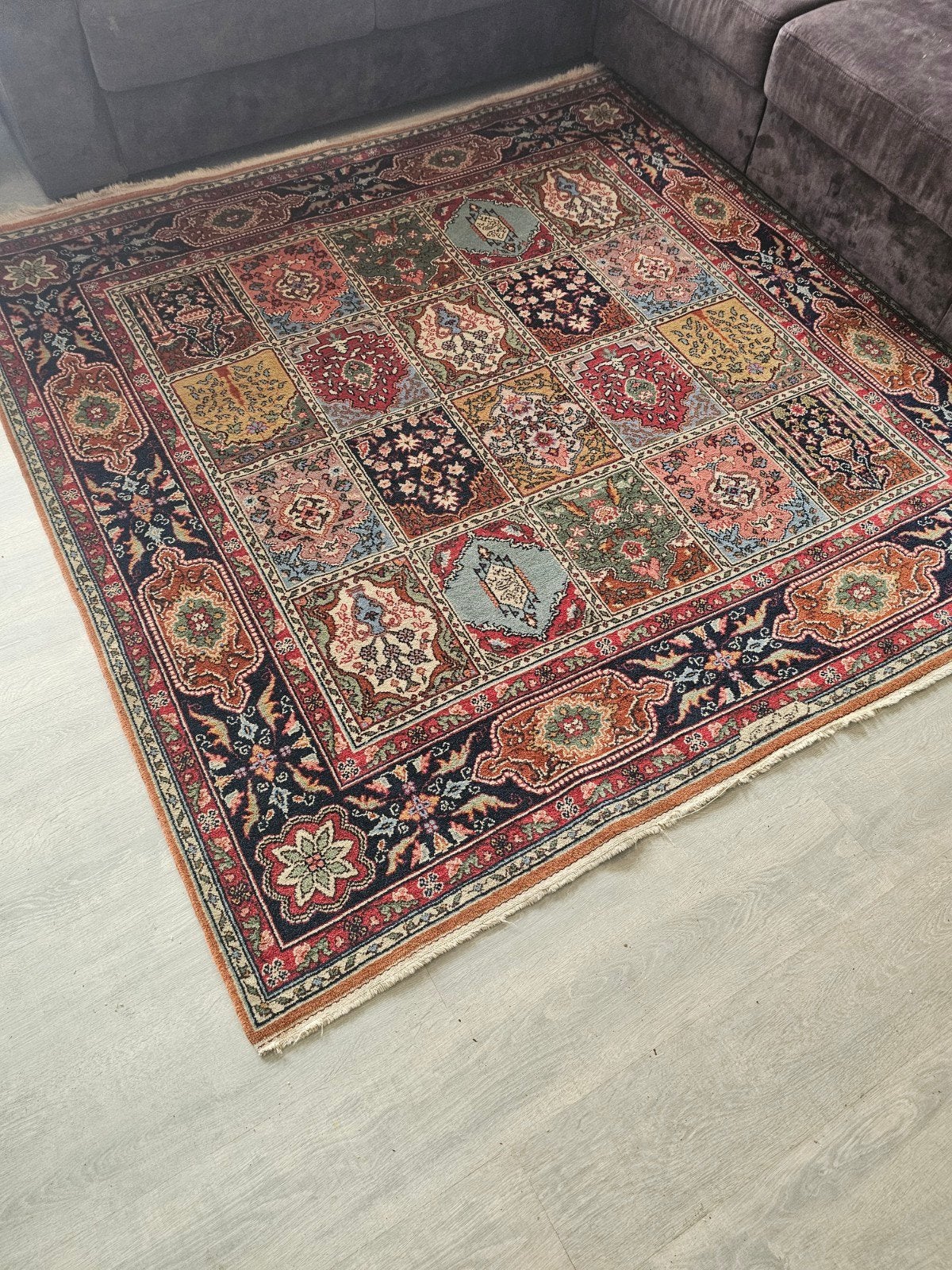 Vintage Perzisch tapijt - Patchwork design, Ophalen, Gebruikt, 150 tot 200 cm, Vintage Perzisch, Patchwork