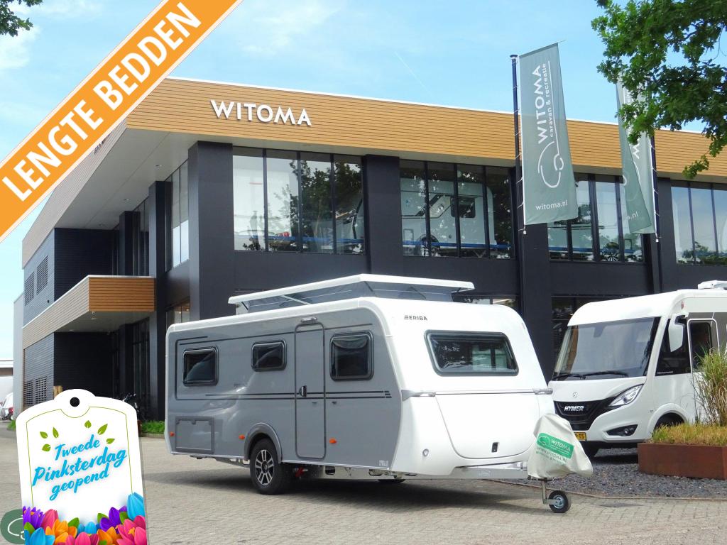 Eriba Feeling 442 2de pinksterdag open huis, Caravans en Kamperen, Caravans, Bedrijf, tot en met 3, Standaardzit, Eriba, 2 aparte bedden
