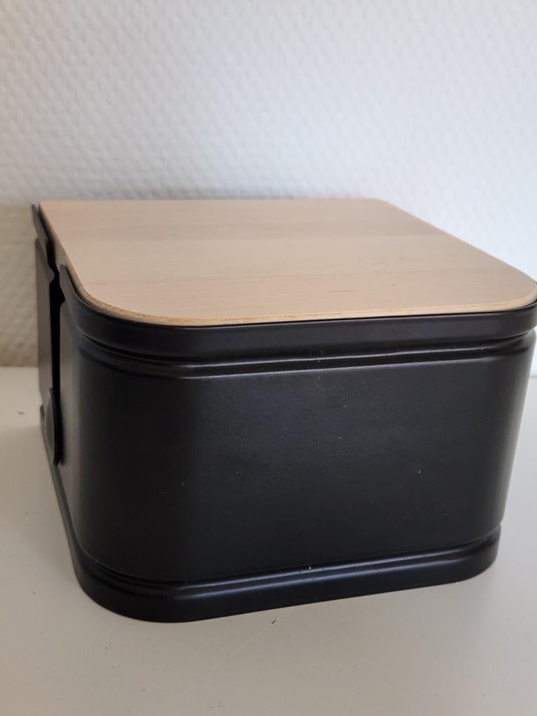 Ikea LILLASJÖN - toiletrolhouder - zwart/hout, Huis en Inrichting, Ophalen of Verzenden, Zo goed als nieuw, Zwart, Overige typen