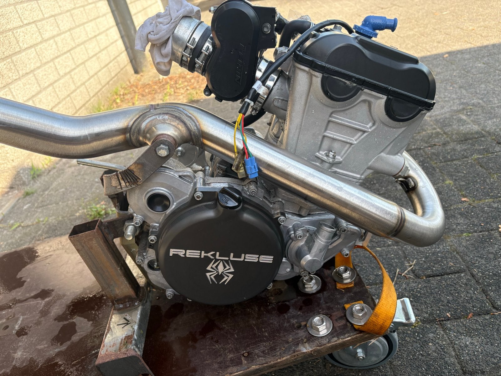 KTM SX350F motorblok 2011 met Rekluse koppeling, Motoren, Ophalen, Gebruikt