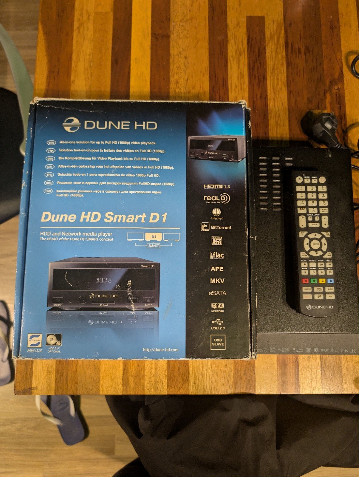 Dune HD Smart D1 HDD, netwerk mediaspeler met harde schijf, Ophalen of Verzenden, Gebruikt, HDMI, 500 tot 1500 GB