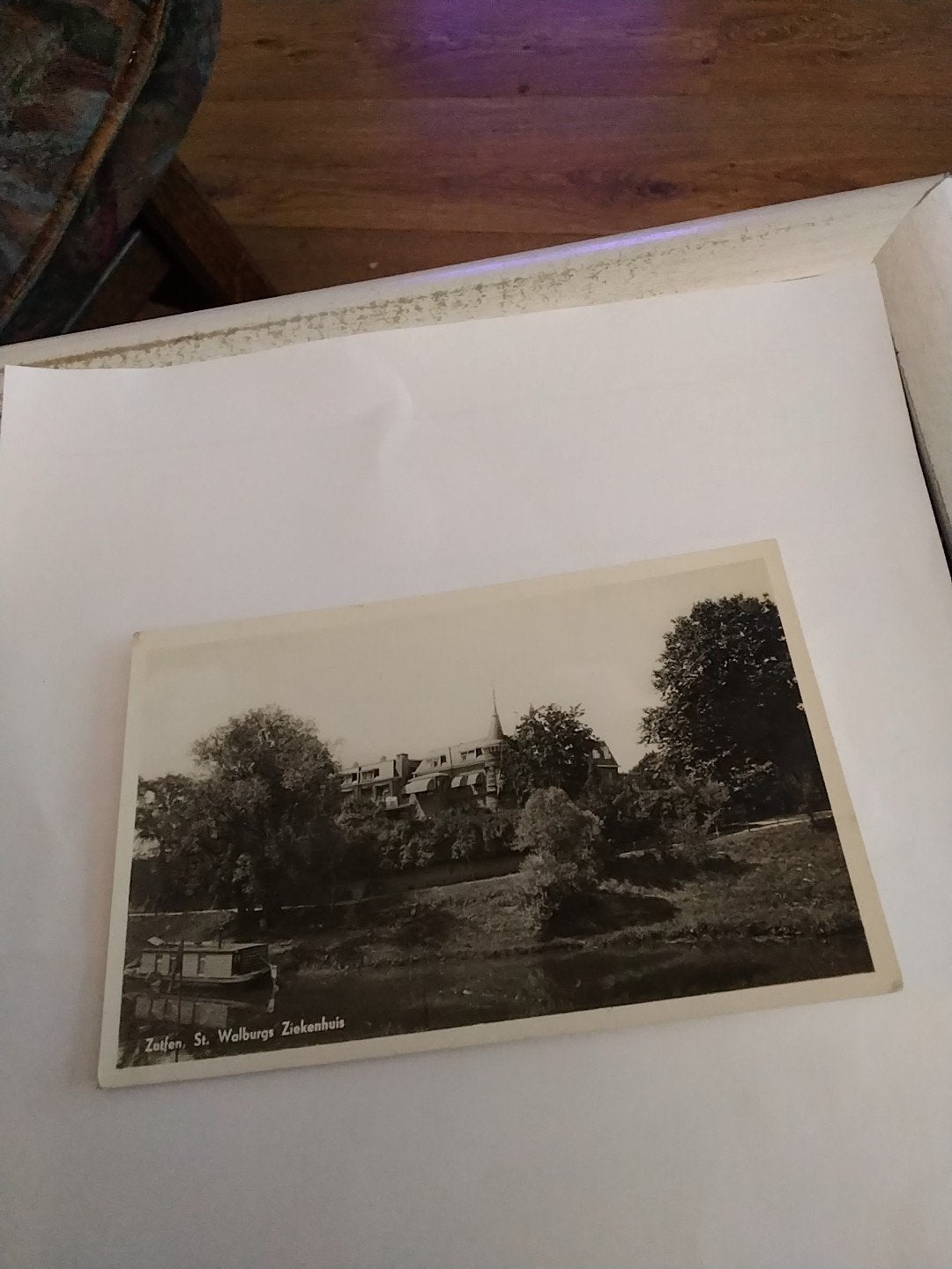 Oude ansichtkaart: Zutphen, St. Walburgs Ziekenhuis 1937, Ophalen of Verzenden, Voor 1920, Gelopen, Gelderland