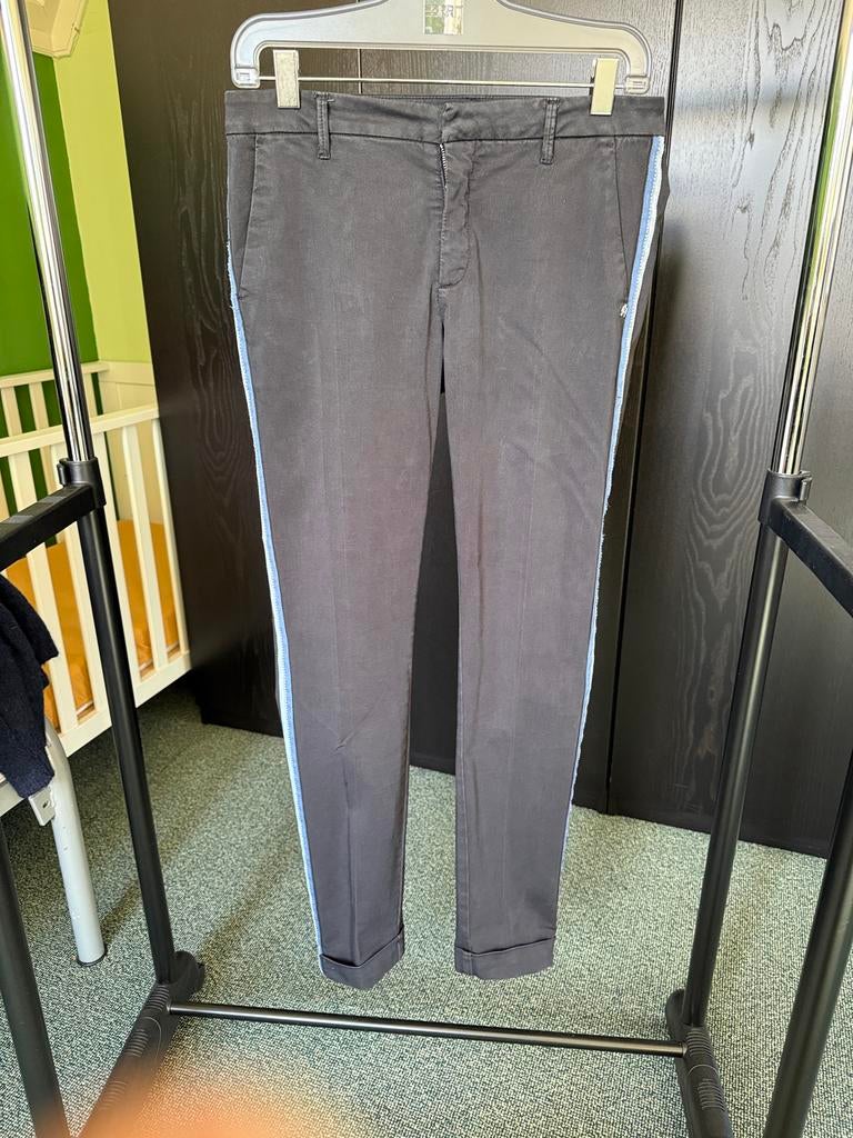 NickJean blauwe damesbroek met Blauwe Zijstreep Maat 38, Kleding | Dames, Broeken en Pantalons, Maat 38/40 (M), Blauw, Ophalen of Verzenden