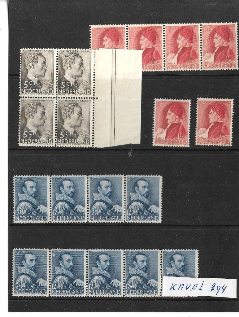 Kl Kavel 274/77 + 318/22 Postfris zie scans, Ophalen of Verzenden, Postfris