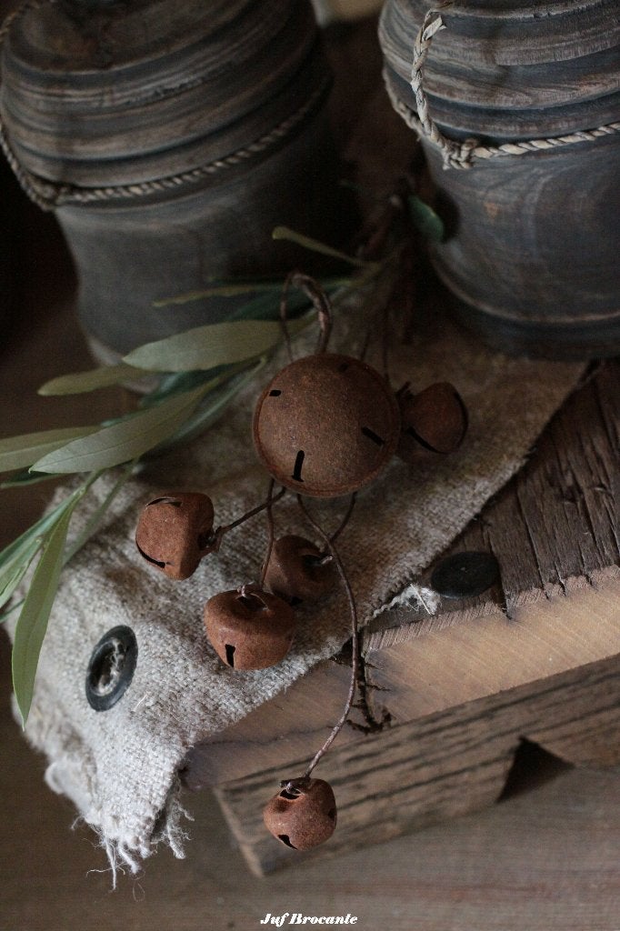 Bellenslinger met roestige bellen, Www.jufbrocante.nl, Www.jufbrocante.nl, Nieuw, Ophalen of Verzenden