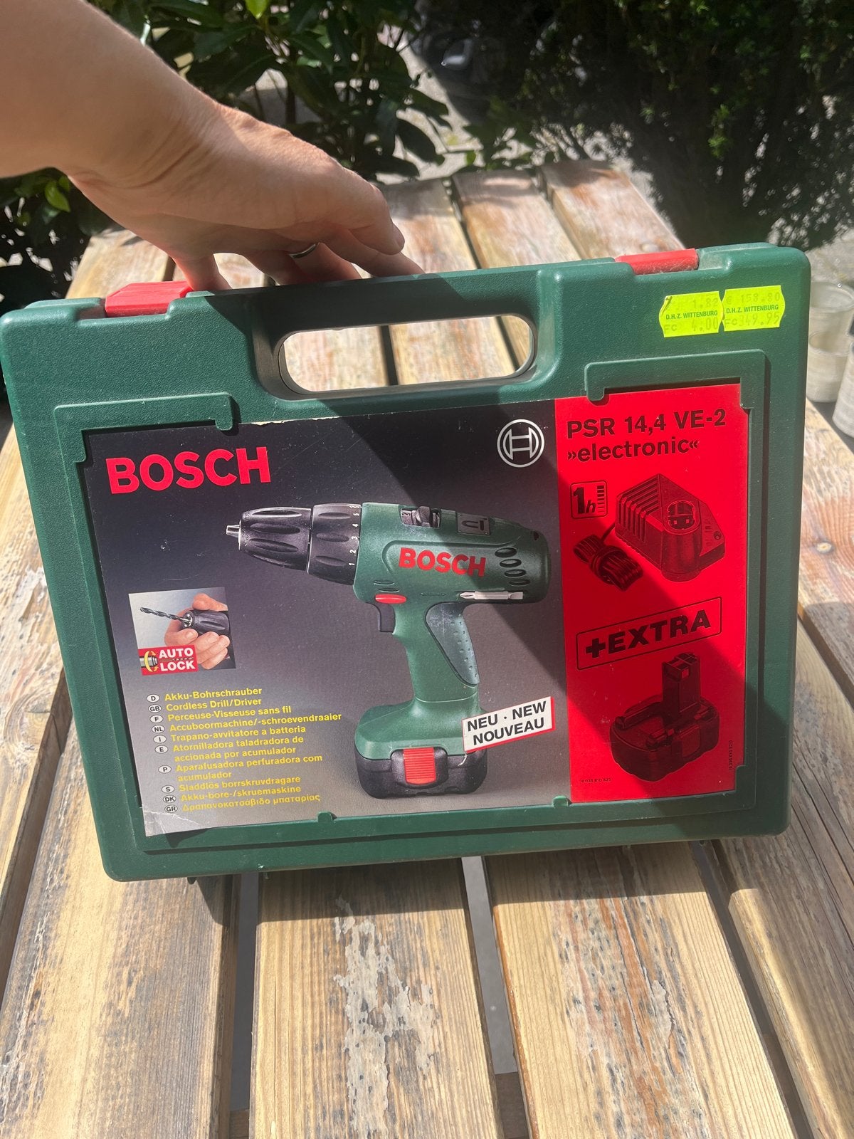 NIEUWE Bosch PSR 14,4 VE-2 Accuboormachine met extra accu, Ophalen, Variabele snelheid, Nieuw, Boor- en Schroefmachine