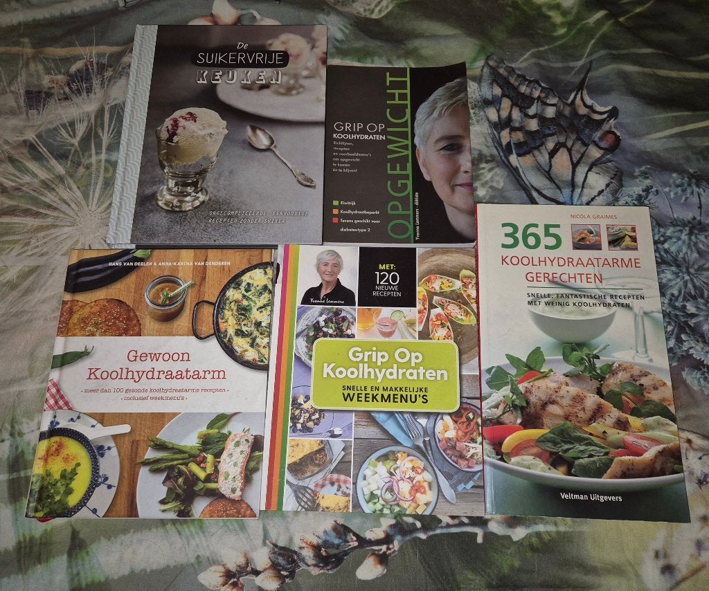 5 boeken oa Grip op Koolhydraten, Ophalen of Verzenden, Gelezen, Dieet en Voeding