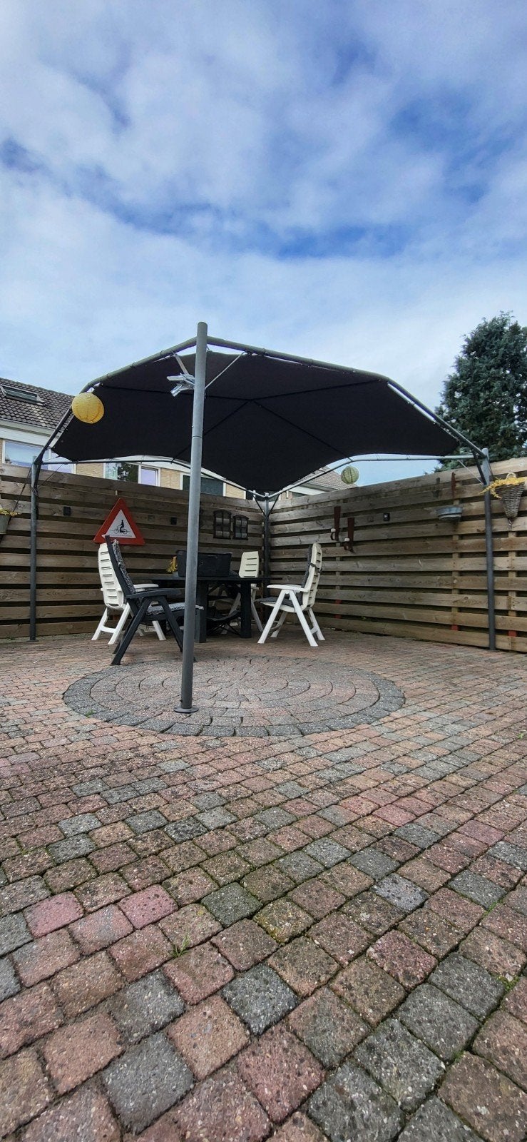 Patio, Tuin en Terras, Parasols, Ophalen, Gebruikt, Overige typen, Waterdicht