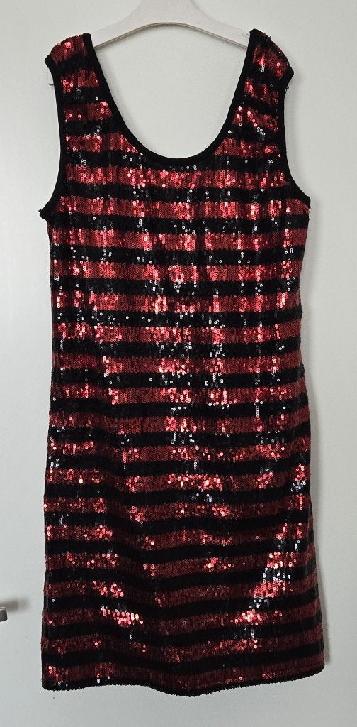 Disco Flower power Pailletten jurk mt 36 / 38, Kleding | Dames, Ophalen of Verzenden, Nieuw, Maat 38/40 (M), Carnaval
