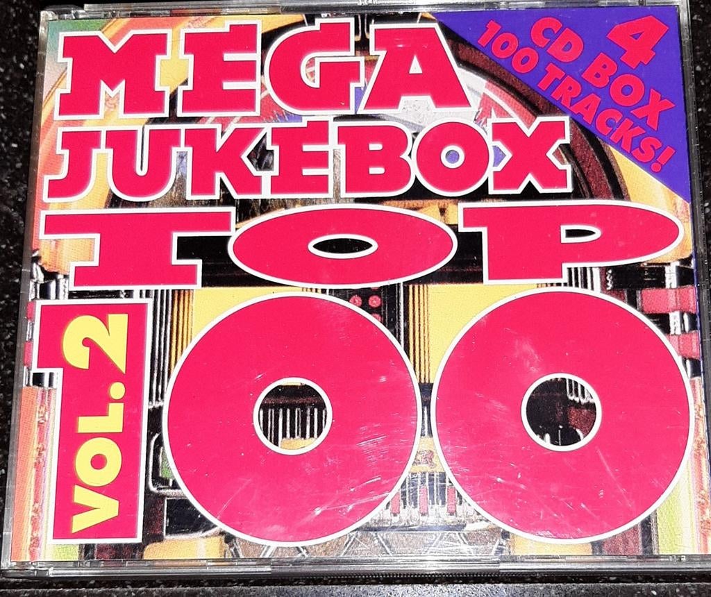 Mega jukebox top 100 vol. 2 4cdbox, Ophalen of Verzenden, Zo goed als nieuw, Pop, Boxset