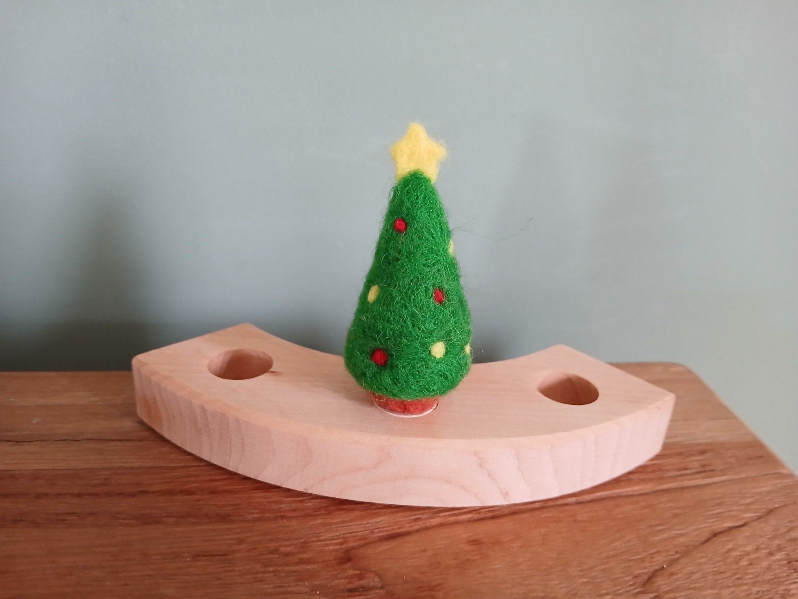 Jaarring steker vilten kerstboom oa grimms, Ophalen of Verzenden, Figuurtje(s)