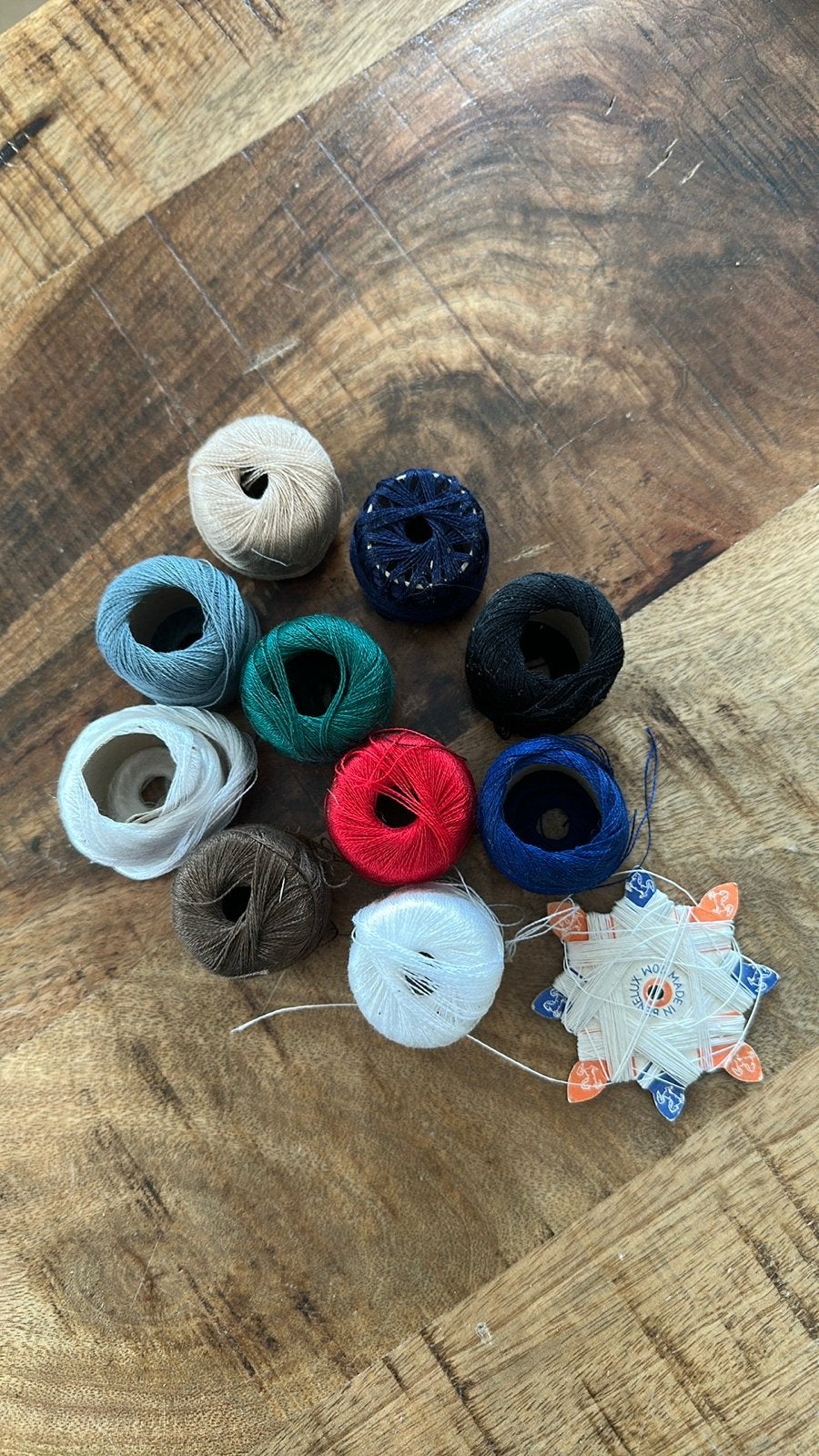 Diverse kleuren garen en borduurgaren, Ophalen of Verzenden, Gebruikt, Garen of Naald(en)