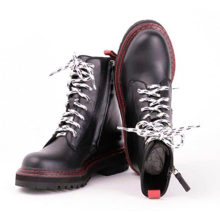 Bibi Lou zwarte stoere boots schoenen 576Z10VK-I19 maat 39, Zwart, Lage of Enkellaarzen, Ophalen of Verzenden, Bibi Lou