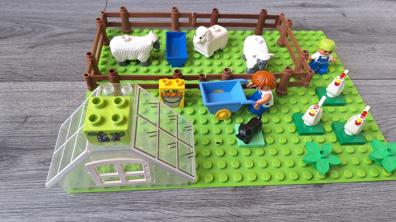 LEGO Duplo Boerderij set met dieren en poppetjes, Ophalen of Verzenden, Gebruikt, Overige merken